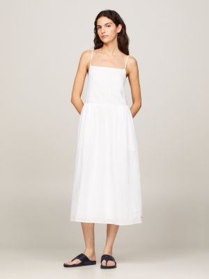 Linen midi dress hotsell