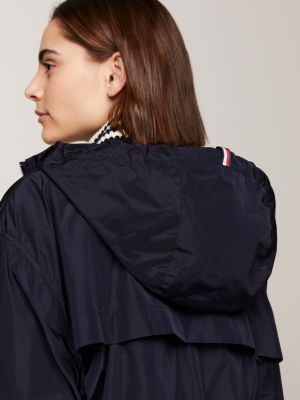 Relaxed windbreakerparka Blauw Tommy Hilfiger