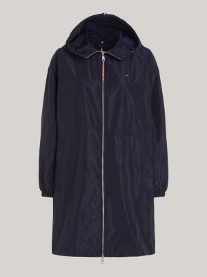 Relaxed Fit Parka im Windjacken Stil Blau Tommy Hilfiger