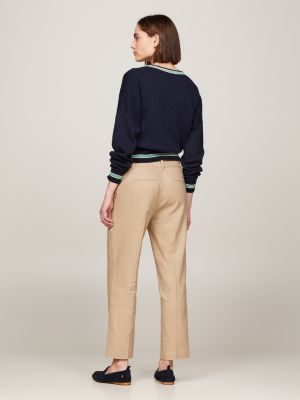 Slim Fit Straight Chinos | Beige | Tommy Hilfiger