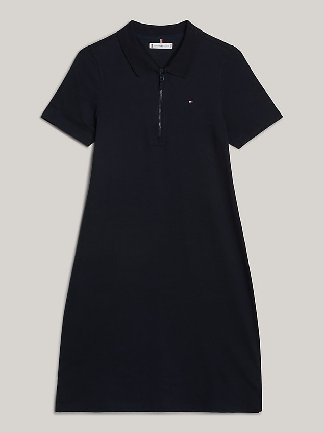 blue adaptive 1985 collection slim polo dress for women tommy hilfiger