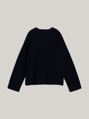 pullover adaptive relaxed fit blu da donne tommy hilfiger