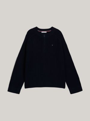 pull décontracté adaptive point cardigan bleu pour femmes tommy hilfiger