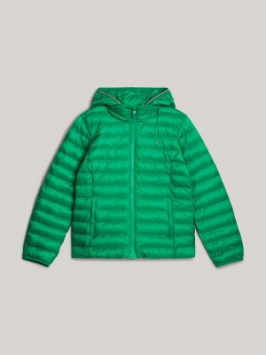 Adaptive gewatteerd jack met capuchon Groen Tommy Hilfiger