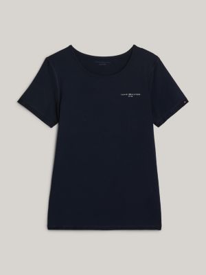 Tommy Hilfiger Women's Adaptive Seated Signature Stripe T-shirt With  Adjustable Closure