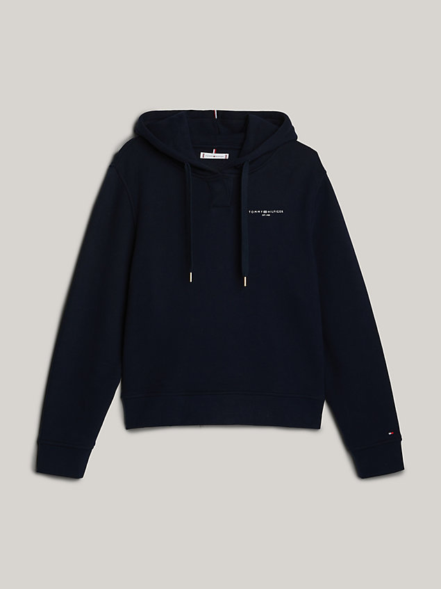 blue adaptive 1985 collection signature hoody for women tommy hilfiger