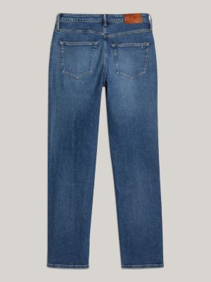 denim adaptive classics straight jeans mit mittelhohem bund für damen - tommy hilfiger