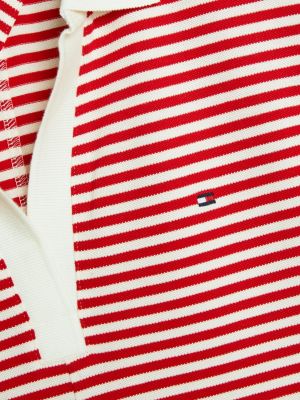 abito polo adaptive a campana rosso da donne tommy hilfiger