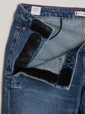 jeans classics essential adaptive straight fit aderenti blu da donne tommy hilfiger