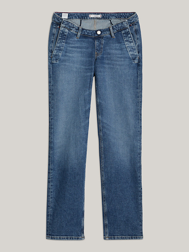 denim adaptive essential classics figurbetonte straight jeans für damen - tommy hilfiger