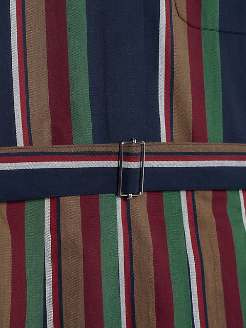 blue tommy x pendleton curve hemdkleid mit new york stripes für damen - tommy hilfiger