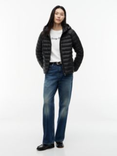 Lightweight Padded Hooded Jacket — Black 2