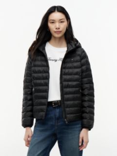 Lightweight Padded Hooded Jacket — Black 1