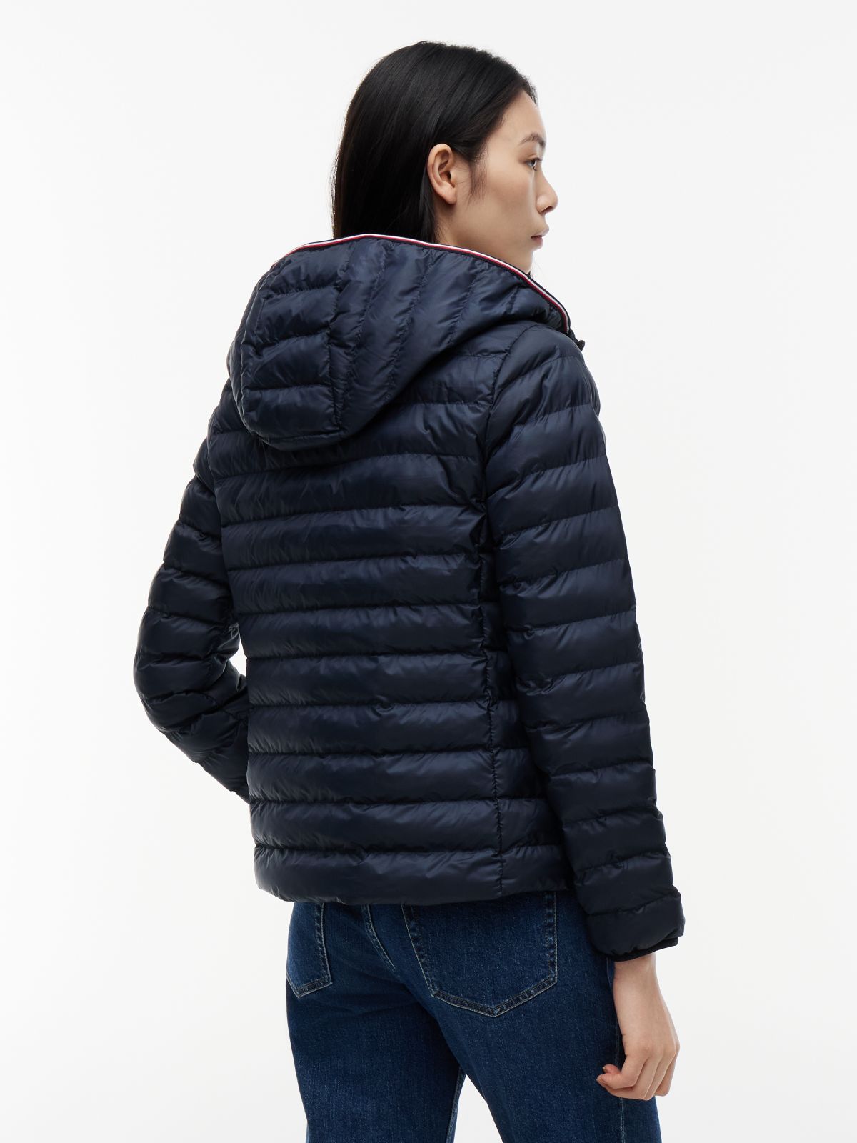 Lightweight Padded Hooded Jacket — Blue