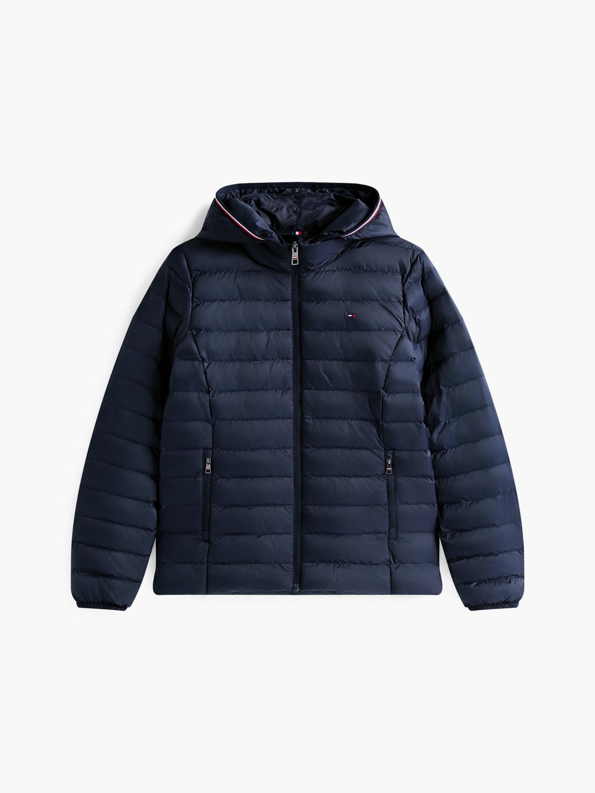 Lightweight Padded Hooded Jacket — Blue