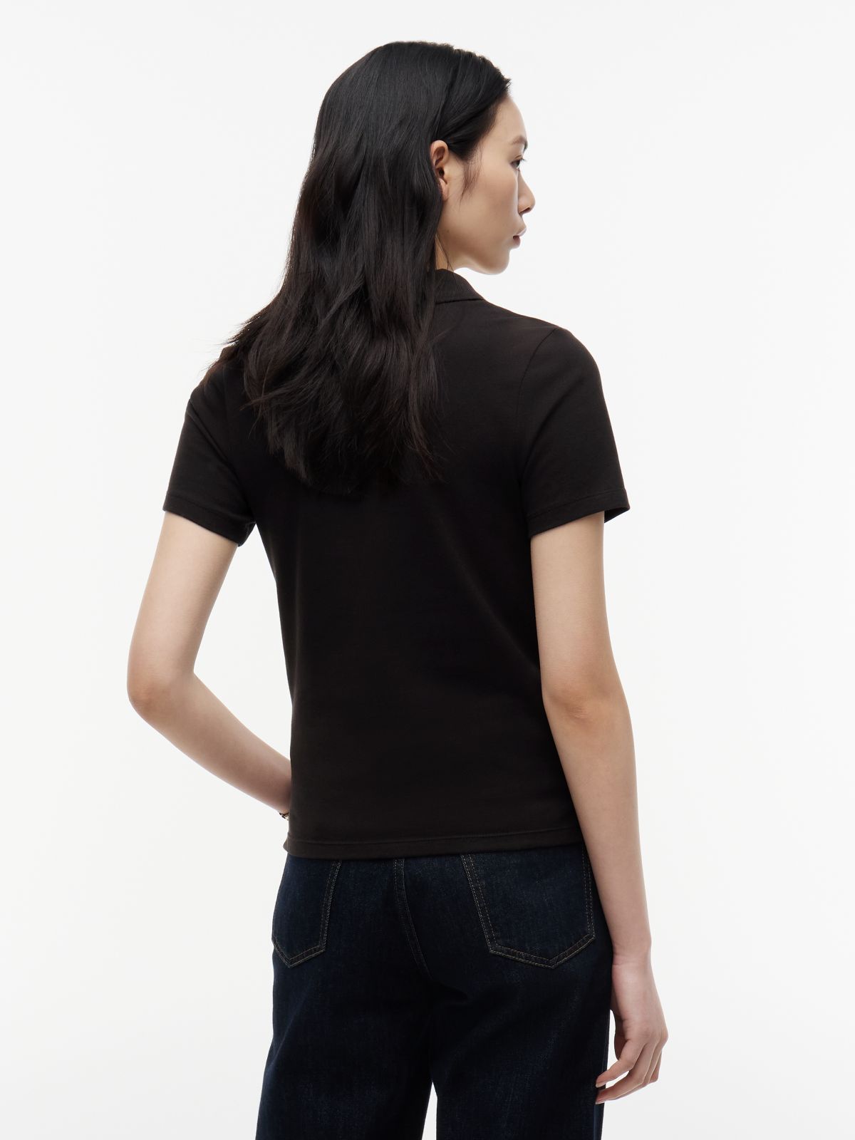 Heritage Slim Fit Polo Shirt — Black