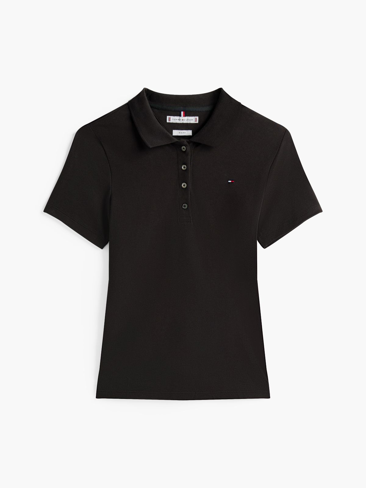 Heritage Slim Fit Polo Shirt — Black