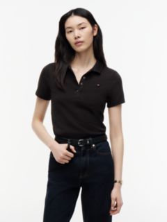 Heritage Slim Fit Polo Shirt — Black 1