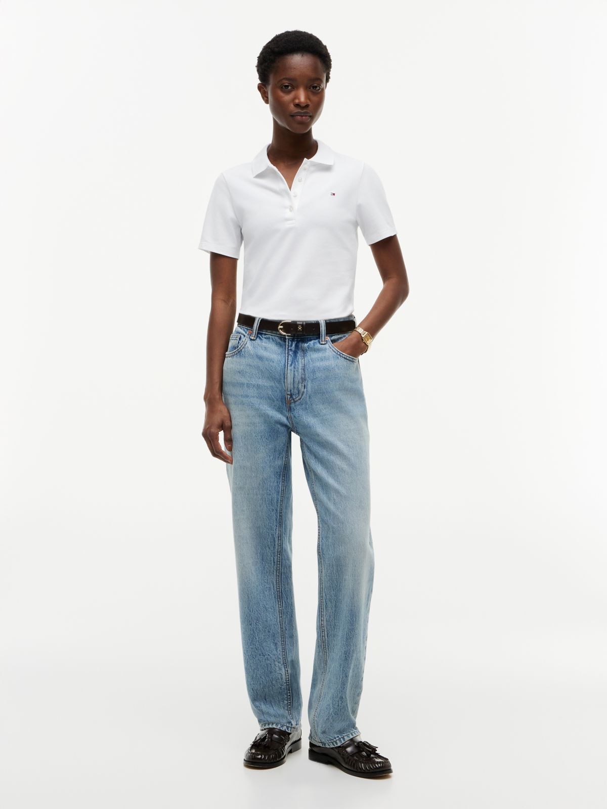 Heritage Slim Fit Polo Shirt — White