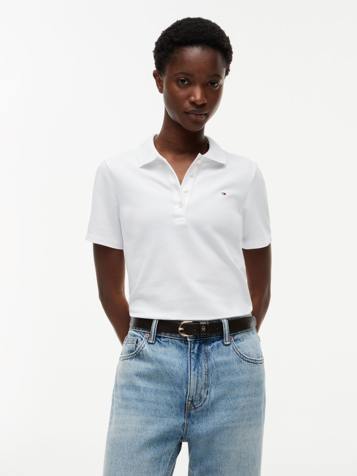 Heritage Slim Fit Polo Shirt — White