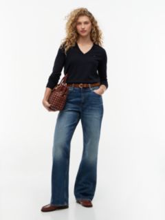 Heritage V-Neck Jumper — Blue 2