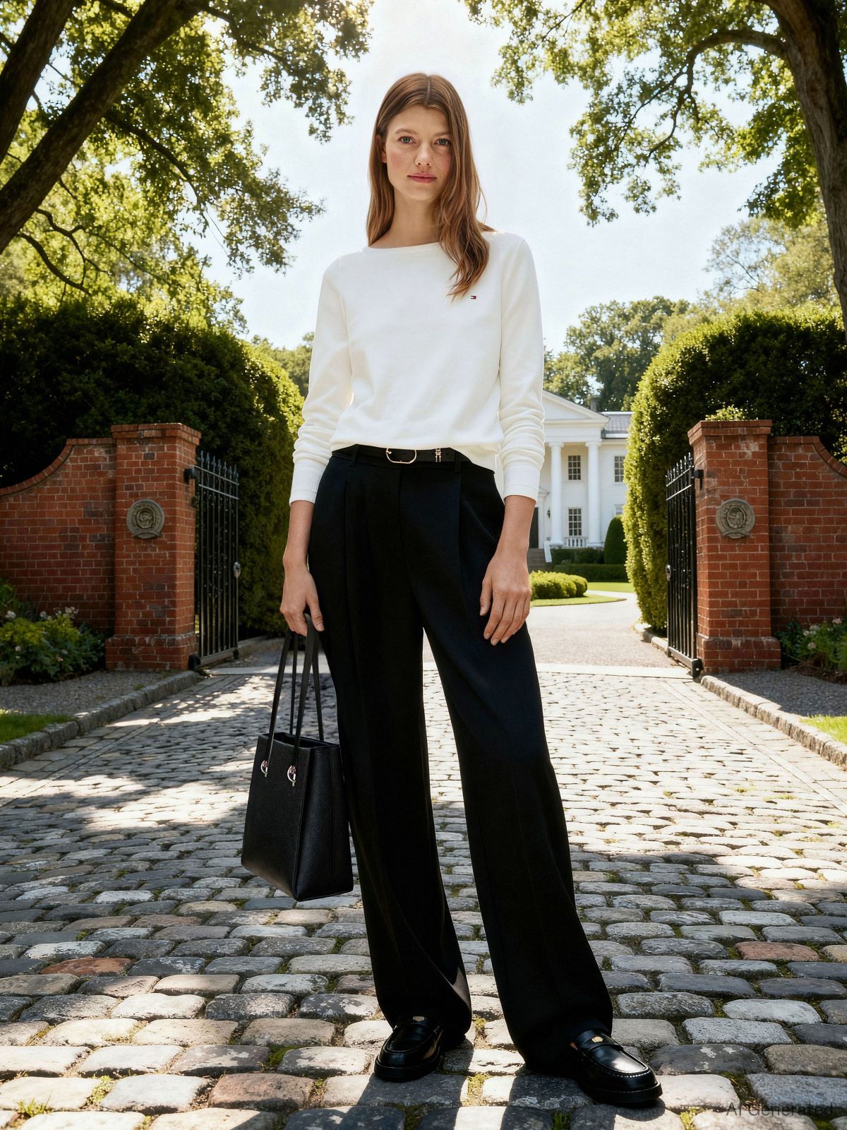 Boat Neck Jersey Jumper — White