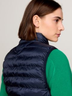 Down-Filled Quilted Vest — Blue 5