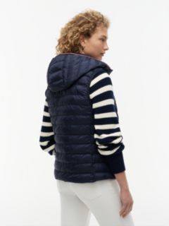 Down-Filled Quilted Vest — Blue 6