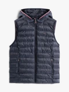 Down-Filled Quilted Vest — Blue 8
