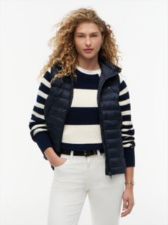 Down-Filled Quilted Vest — Blue 1