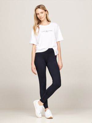 white sport th cool relaxed t-shirt for women tommy hilfiger