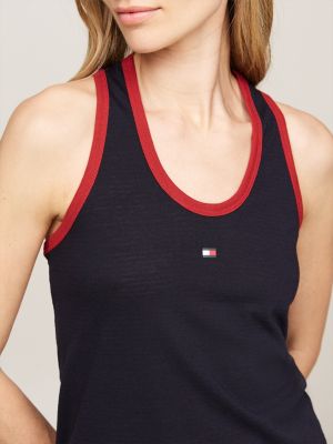 canotta sport th cool relaxed fit blu da donne tommy hilfiger