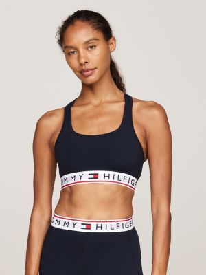 Sport Low Support Racerback Bra Blue Tommy Hilfiger