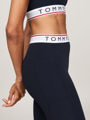 leggings sport th cool blu da donne tommy hilfiger