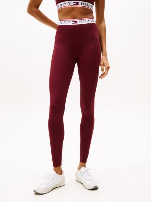 legging de sport th cool rouge pour femmes tommy hilfiger