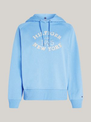 Varsity Logo Embroidery Hoody Blue Tommy Hilfiger