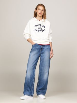 Tommy Hilfiger Blue Cotton Women's Hoodie