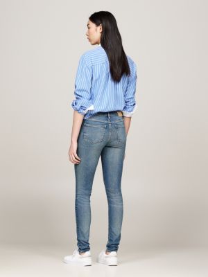 blue como mid rise skinny jeans for women tommy hilfiger