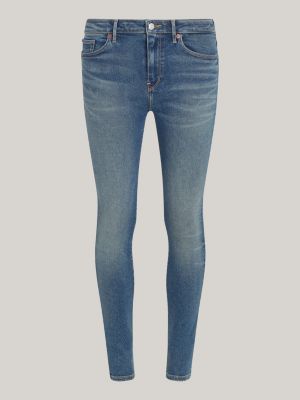 blue como mid rise skinny jeans for women tommy hilfiger