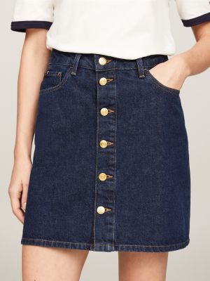 Jupe en jean boutonnée bershka hotsell