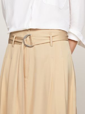 Belted Utility Midi Skirt | Beige | Tommy Hilfiger