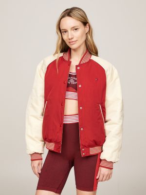 Sport Varsity Reversible Relaxed Bomber Jacket Red Tommy Hilfiger