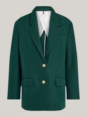 Tommy Hilfiger Tailored Single Breasted Classic Fit Blazer Green