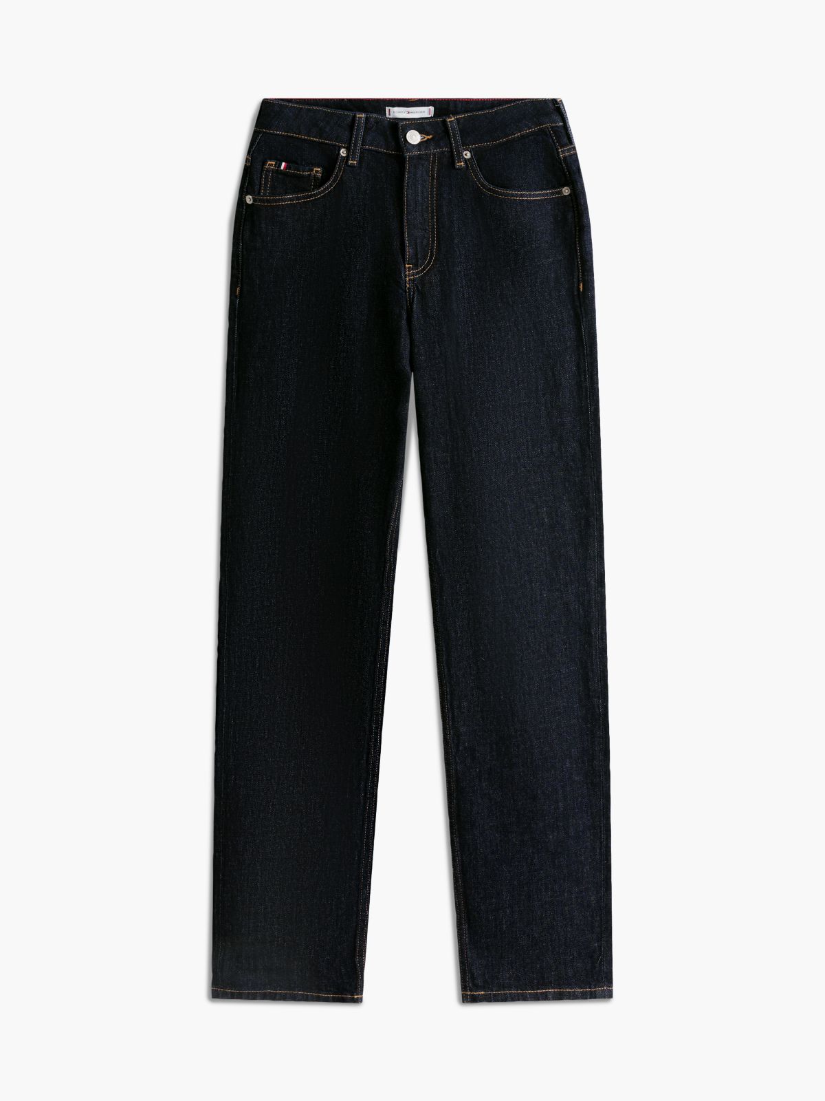 Mid Rise Classic Straight Jeans — Blue