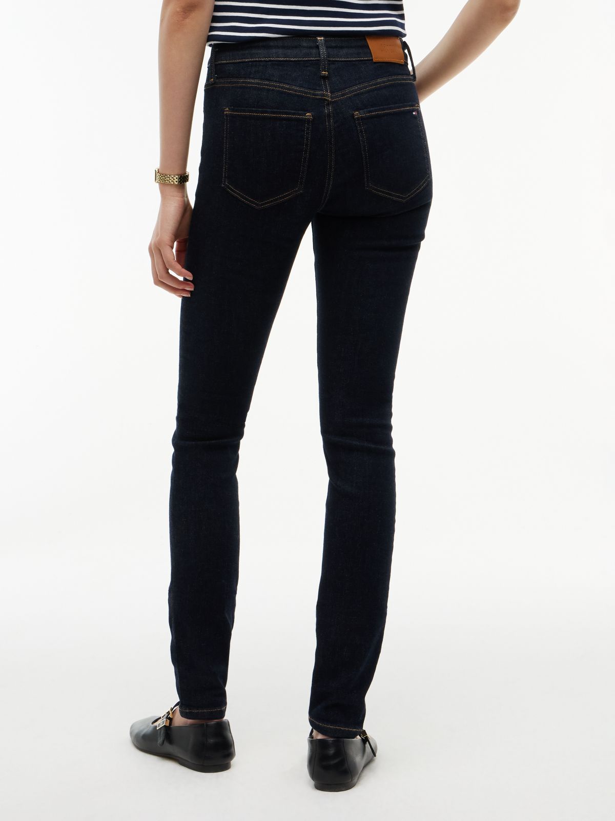 Como Mid Rise Skinny Jeans — Blue