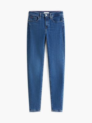 blue como mid rise skinny jeans for women tommy hilfiger