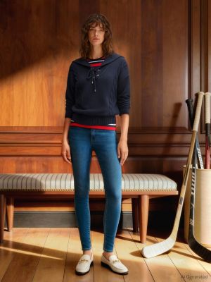 blue como mid rise skinny jeans for women tommy hilfiger