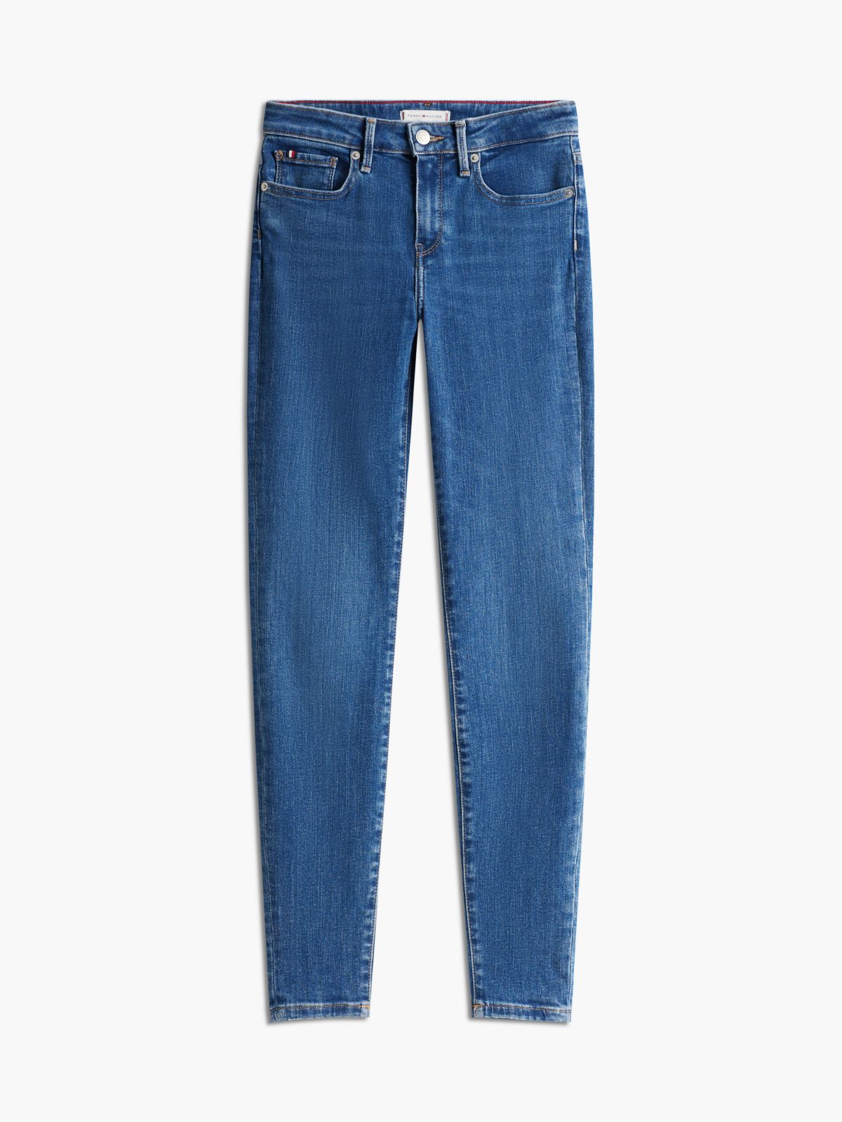 Como Mid Rise Skinny Jeans — Blue