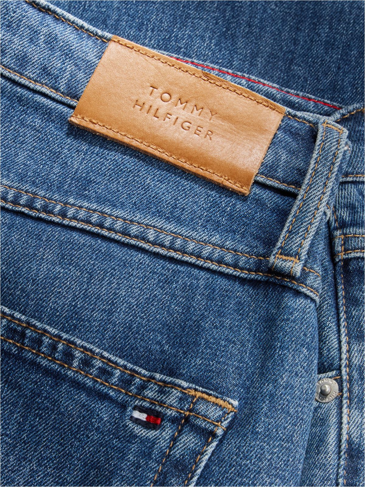 Mid Rise Classic Straight Jeans — Blue