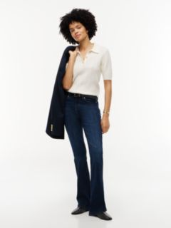 Mid Rise Bootcut Jeans — Blue 2